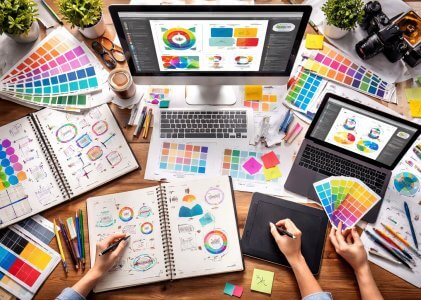 מה לומדים בעיצוב גרפי ואיך זה נראה בפועל: יסודות, פרויקטים, Adobe, ודוגמאות לתהליך עבודה אמיתי